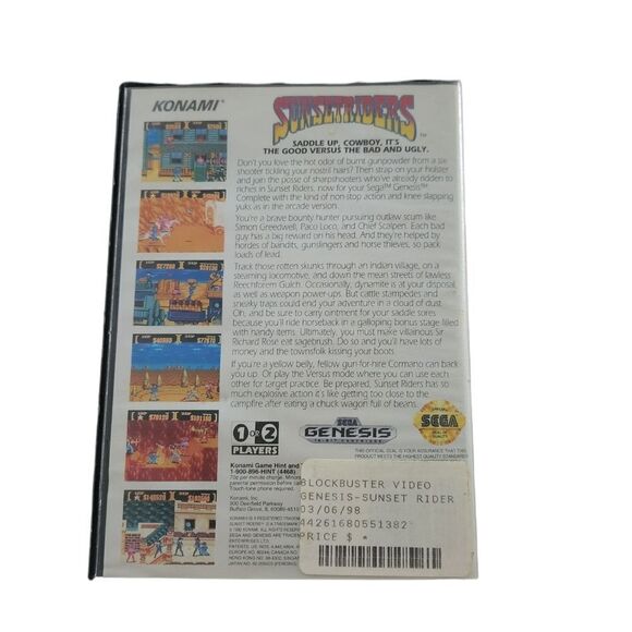 Sega Genesis Sunset Riders Game - Picture 2 of 8